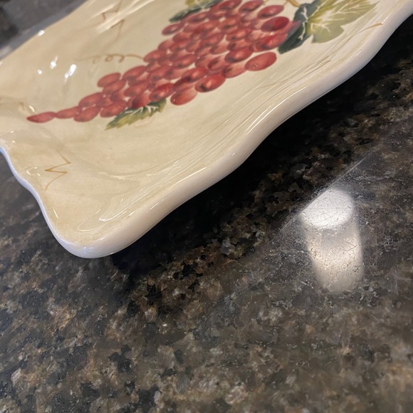 Cabernet Hand Painted Square Plate 😊 - Picture 5 of 7